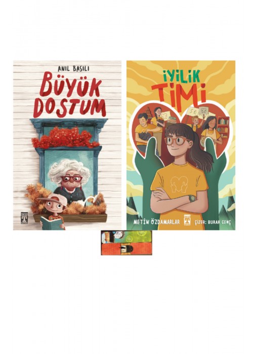 İyilik Timi,Büyük Dostum set 2kitap-Metin Özdamarlar- Anıl basılı